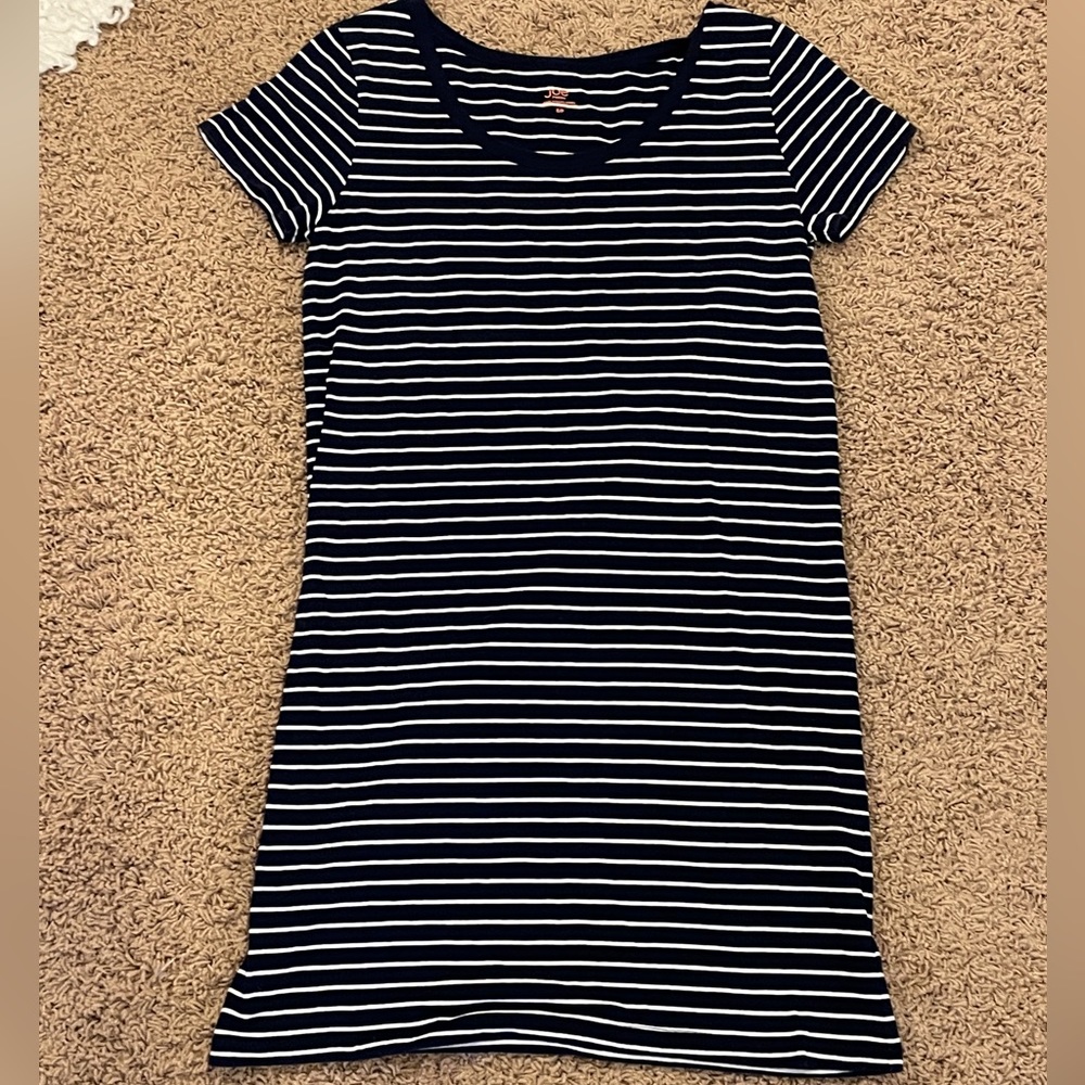 Striped Short Sleeve Dress